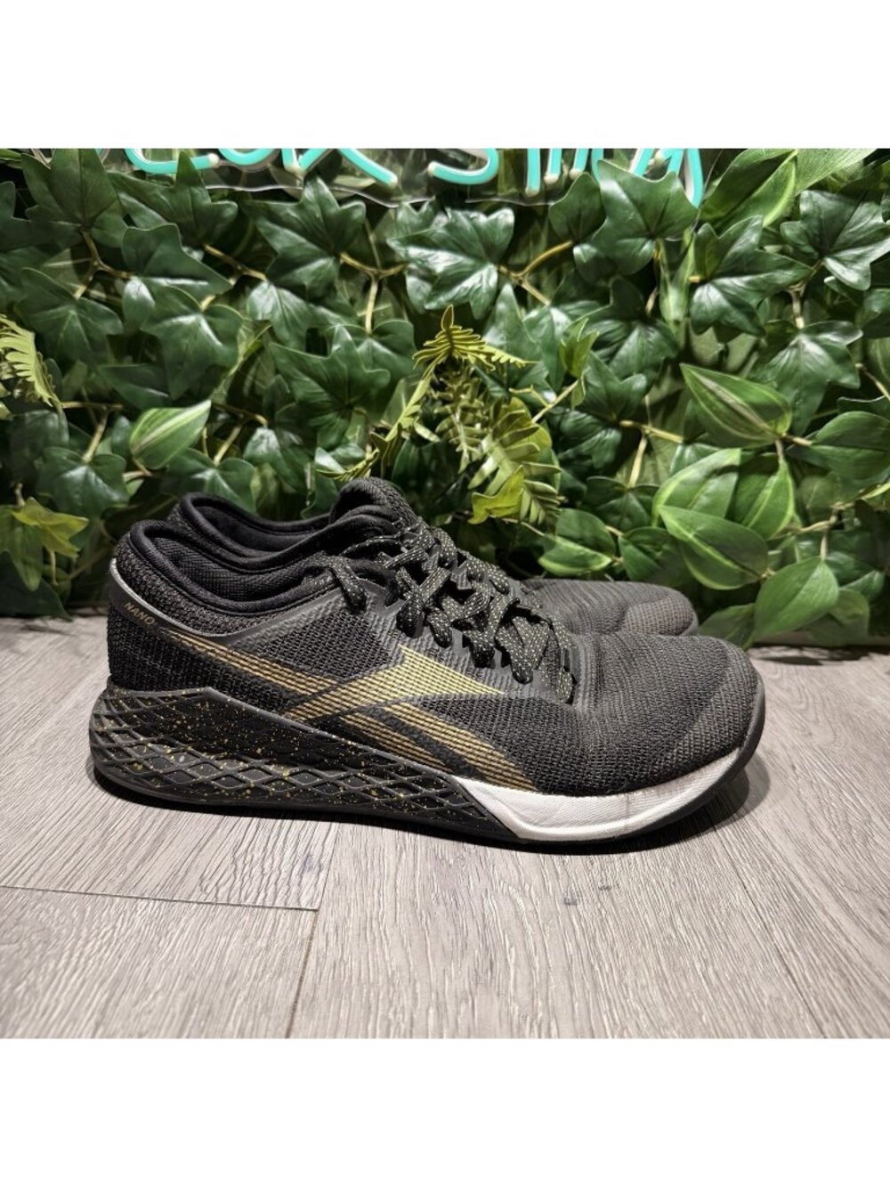 Reebok Crossfit Nano 9.0 Men's 10 Black Gold Athletic Shoes Sneakers FV4768